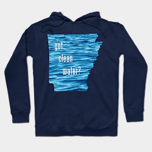 Arkansas-Got Clean Water? (blue) Hoodie